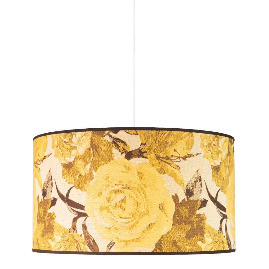 Duolla - Lámpara colgante CONSTANCE 1xE27/40W/230V diá. 45 cm amarillo