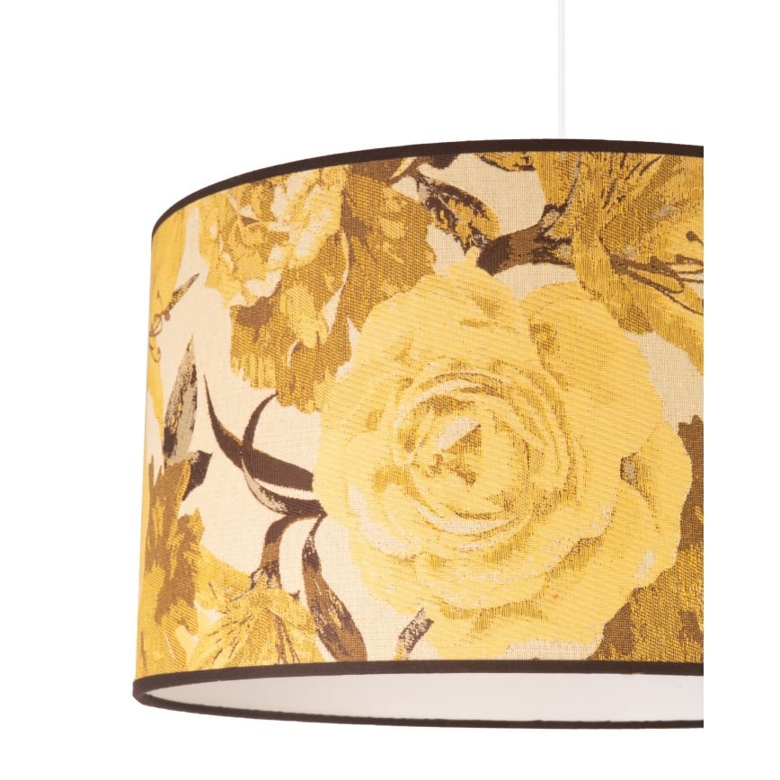Duolla - Lámpara colgante CONSTANCE 1xE27/40W/230V diá. 45 cm amarillo