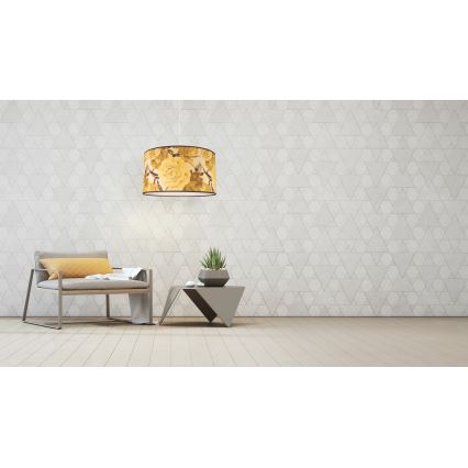 Duolla - Lámpara colgante CONSTANCE 1xE27/40W/230V diá. 45 cm amarillo