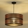 Duolla - Lámpara colgante COPPER SHINY 1xE27/15W/230V diá. 40 cm cobre/negro