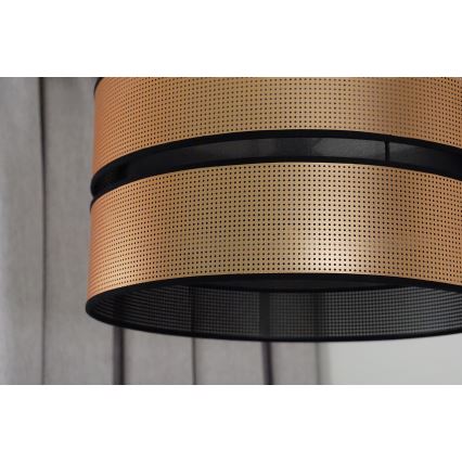 Duolla - Lámpara colgante COPPER SHINY 1xE27/15W/230V diá. 40 cm cobre/negro
