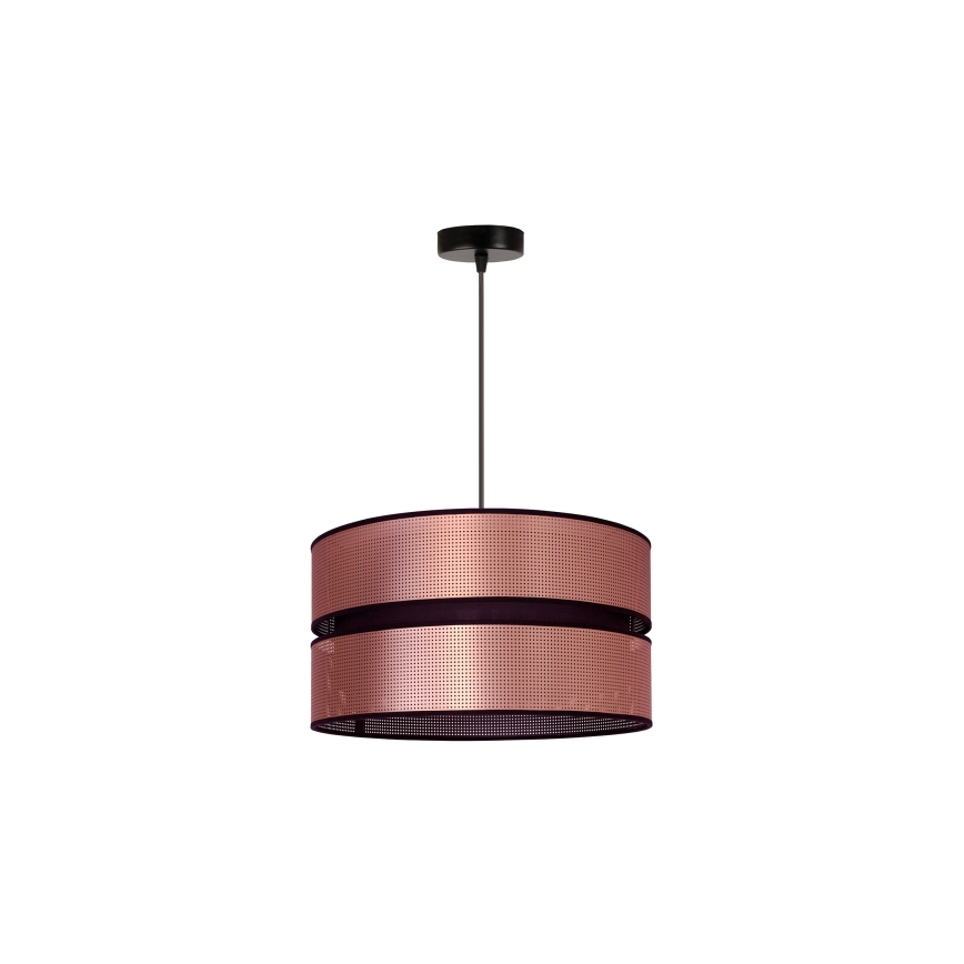 Duolla - Lámpara colgante COPPER SHINY 1xE27/15W/230V diá. 40 cm cobre/negro