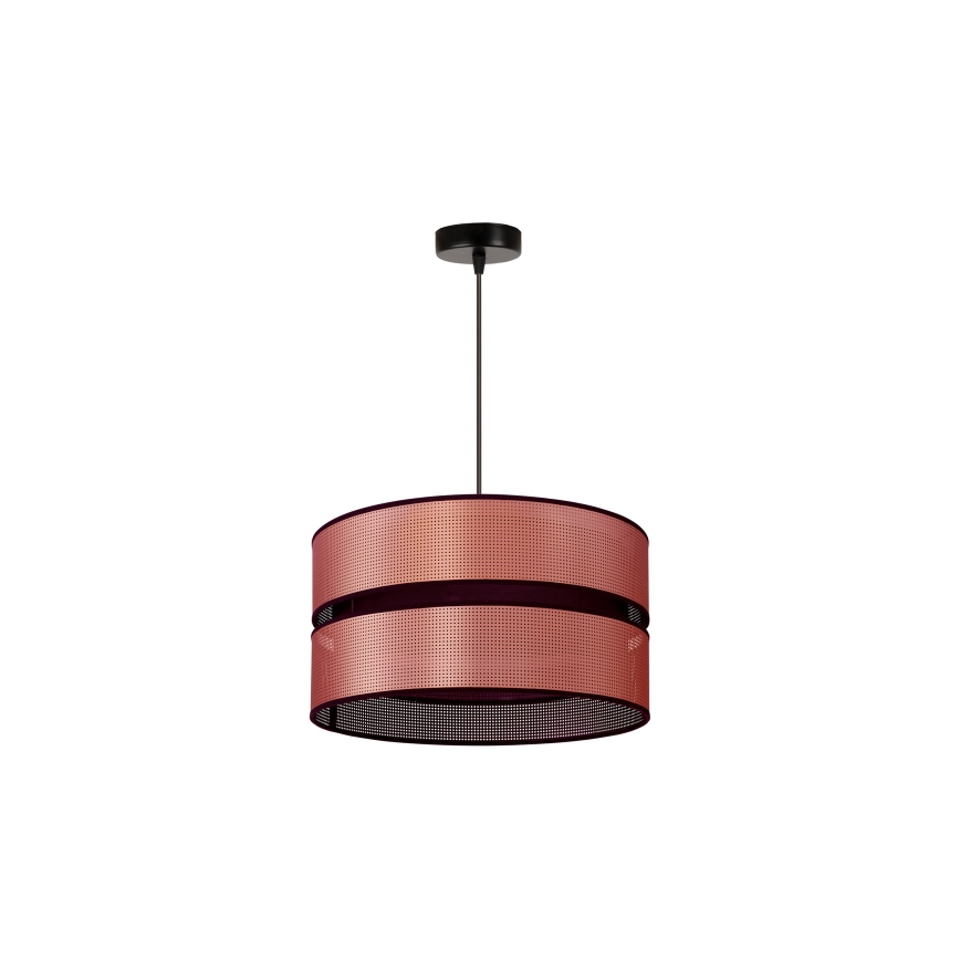 Duolla - Lámpara colgante COPPER SHINY 1xE27/15W/230V diá. 40 cm cobre/negro