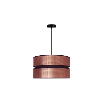 Duolla - Lámpara colgante COPPER SHINY 1xE27/15W/230V diá. 40 cm cobre/negro