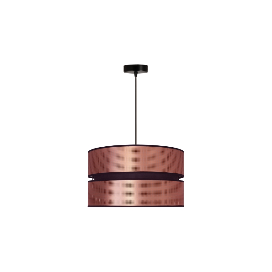 Duolla - Lámpara colgante COPPER SHINY 1xE27/15W/230V diá. 40 cm cobre/negro