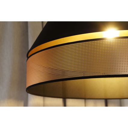 Duolla - Lámpara colgante COPPER SHINY 1xE27/15W/230V diá. 60 cm negro/cobre