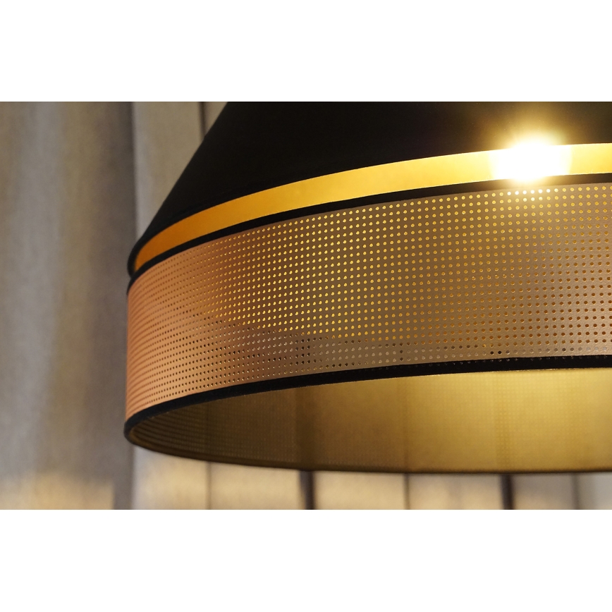 Duolla - Lámpara colgante COPPER SHINY 1xE27/15W/230V diá. 60 cm negro/cobre