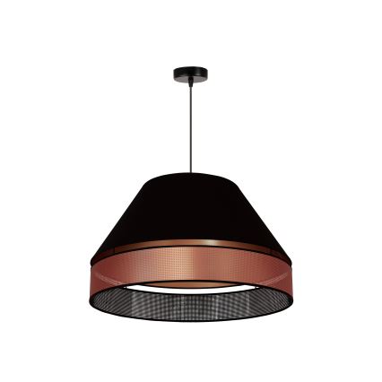 Duolla - Lámpara colgante COPPER SHINY 1xE27/15W/230V diá. 60 cm negro/cobre