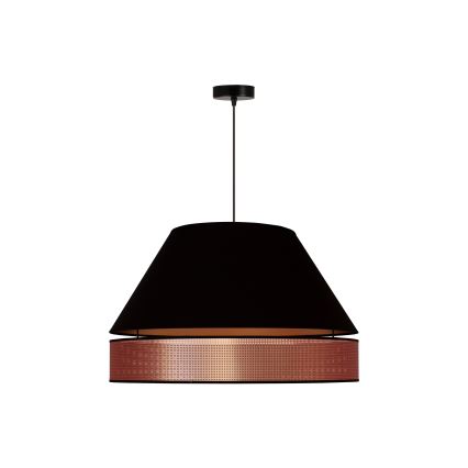 Duolla - Lámpara colgante COPPER SHINY 1xE27/15W/230V diá. 60 cm negro/cobre