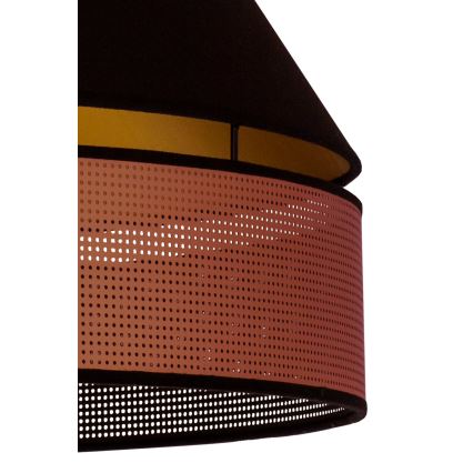 Duolla - Lámpara colgante COPPER SHINY 1xE27/15W/230V diá. 60 cm negro/cobre