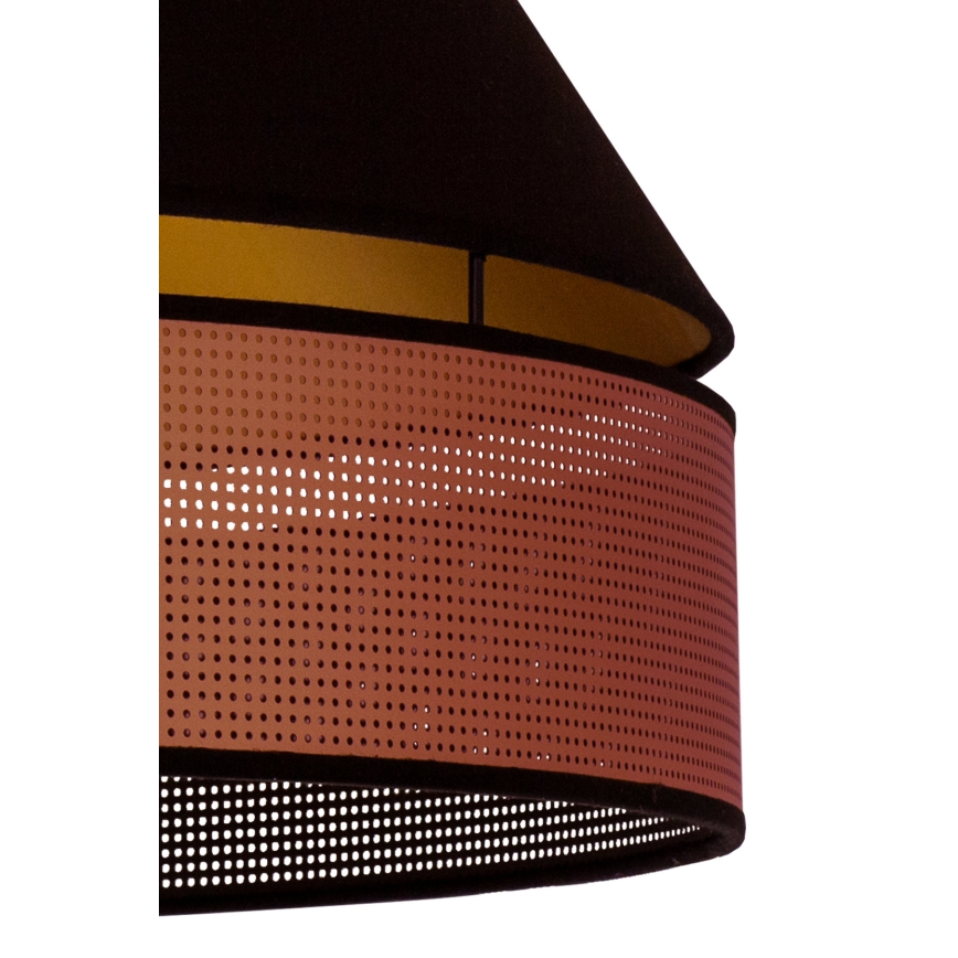Duolla - Lámpara colgante COPPER SHINY 1xE27/15W/230V diá. 60 cm negro/cobre