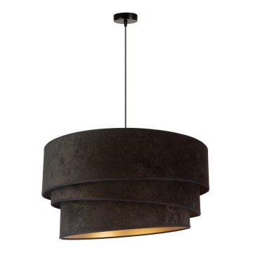 Duolla - Lámpara colgante DEVON 1xE27/40W/230V diá. 45 cm negro/dorado