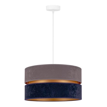 Duolla - Lámpara colgante DUO 1xE27/15W/230V diá. 40 cm azul