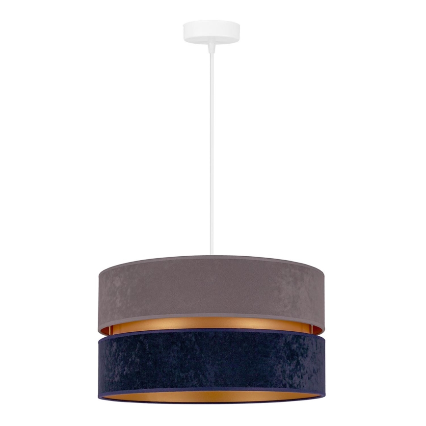 Duolla - Lámpara colgante DUO 1xE27/15W/230V diá. 40 cm azul