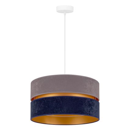Duolla - Lámpara colgante DUO 1xE27/15W/230V diá. 40 cm azul