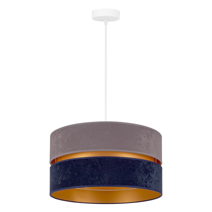 Duolla - Lámpara colgante DUO 1xE27/15W/230V diá. 40 cm azul