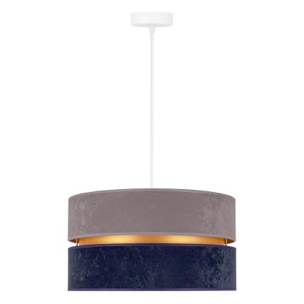 Duolla - Lámpara colgante DUO 1xE27/15W/230V diá. 40 cm azul
