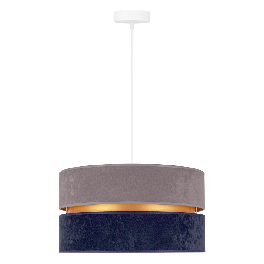 Duolla - Lámpara colgante DUO 1xE27/15W/230V diá. 40 cm azul