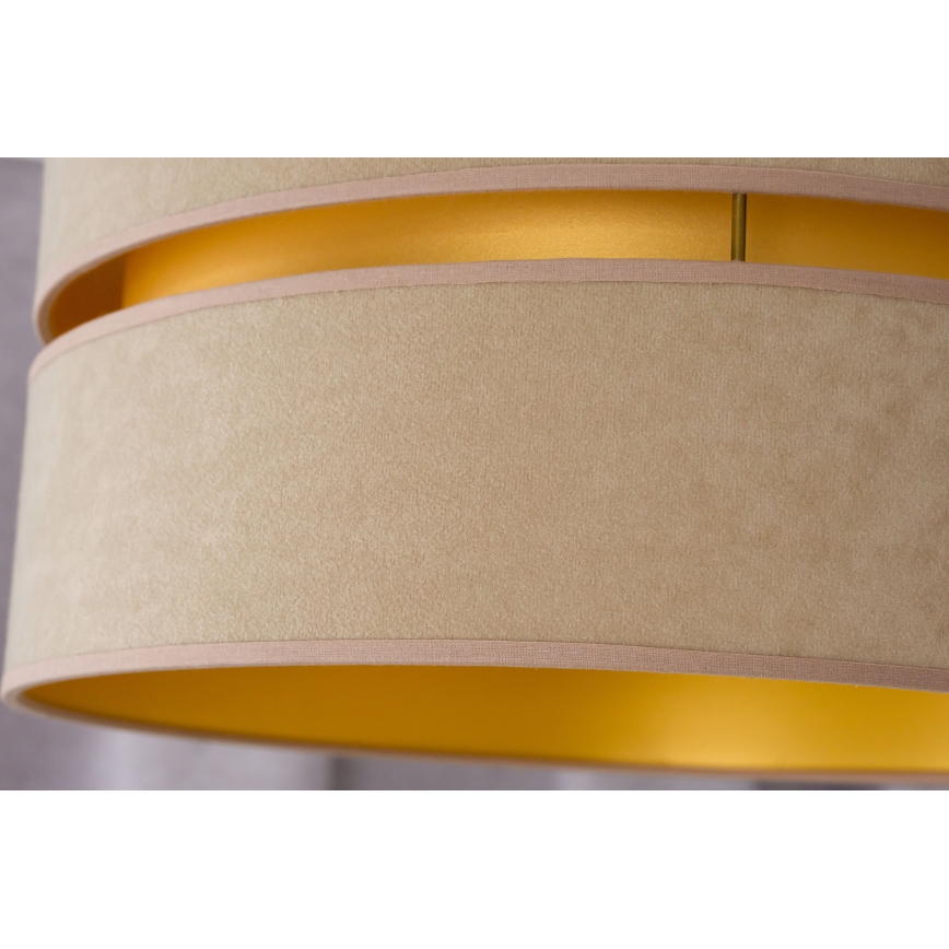 Duolla - Lámpara colgante DUO 1xE27/15W/230V diá. 40 cm beige