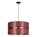 Duolla - Lámpara colgante DUO 1xE27/15W/230V diá. 40 cm burdeos/dorado