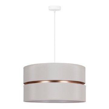 Duolla - Lámpara colgante DUO 1xE27/15W/230V diá. 40 cm color crema/dorado
