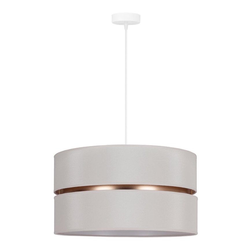 Duolla - Lámpara colgante DUO 1xE27/15W/230V diá. 40 cm color crema/dorado