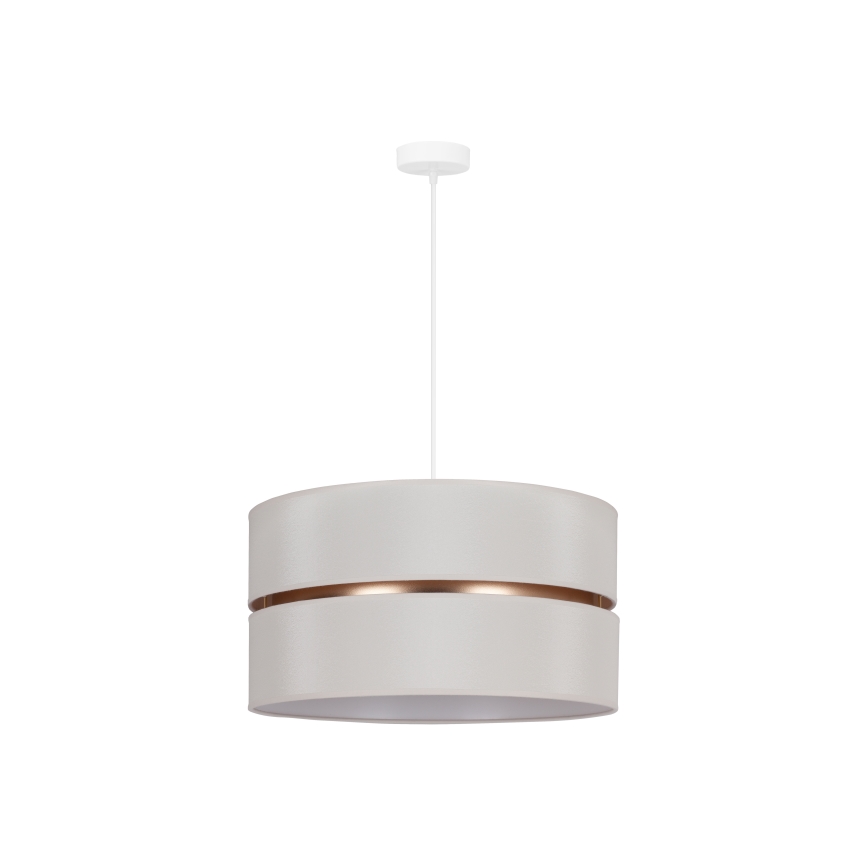 Duolla - Lámpara colgante DUO 1xE27/15W/230V diá. 40 cm color crema/dorado