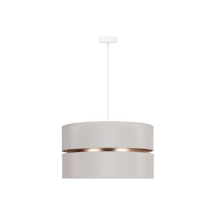 Duolla - Lámpara colgante DUO 1xE27/15W/230V diá. 40 cm color crema/dorado
