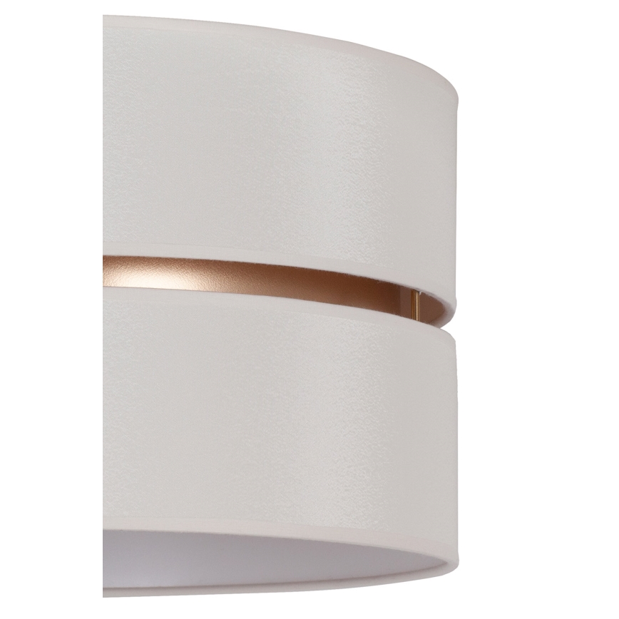 Duolla - Lámpara colgante DUO 1xE27/15W/230V diá. 40 cm color crema/dorado