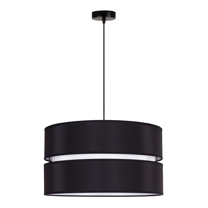 Duolla - Lámpara colgante DUO 1xE27/15W/230V diá. 40 cm negro/blanco