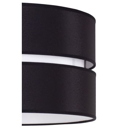 Duolla - Lámpara colgante DUO 1xE27/15W/230V diá. 40 cm negro/blanco