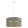 Duolla - Lámpara colgante DUO 1xE27/15W/230V diá. 40 cm verde claro/dorado