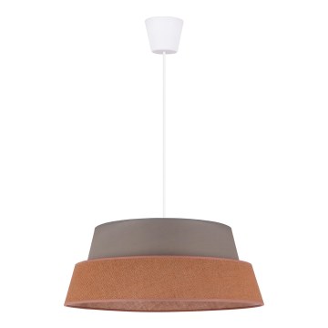 Duolla - Lámpara colgante GALAXY 1xE27/40W/230V diá. 50 cm gris/marrón