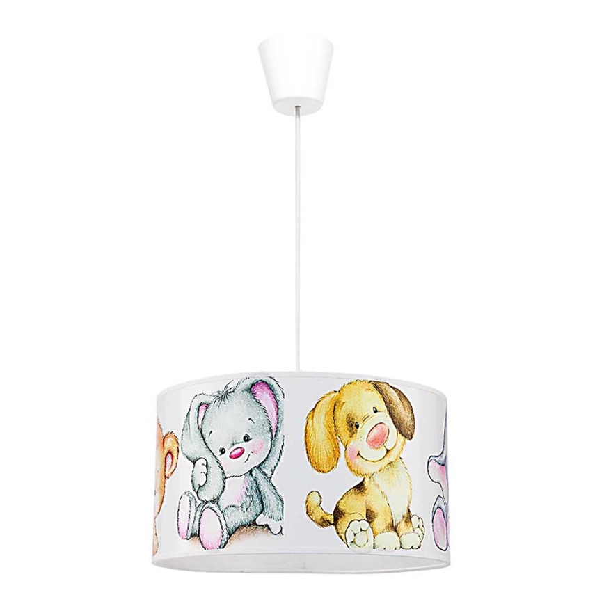Duolla - Lámpara colgante infantil SWEET BEARS 1xE27/40W/230V diá. 35 cm