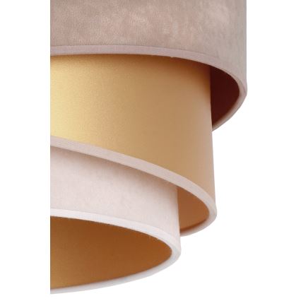 Duolla - Lámpara colgante KOBO 1xE27/15W/230V diá. 45 cm beige/dorado/color crema