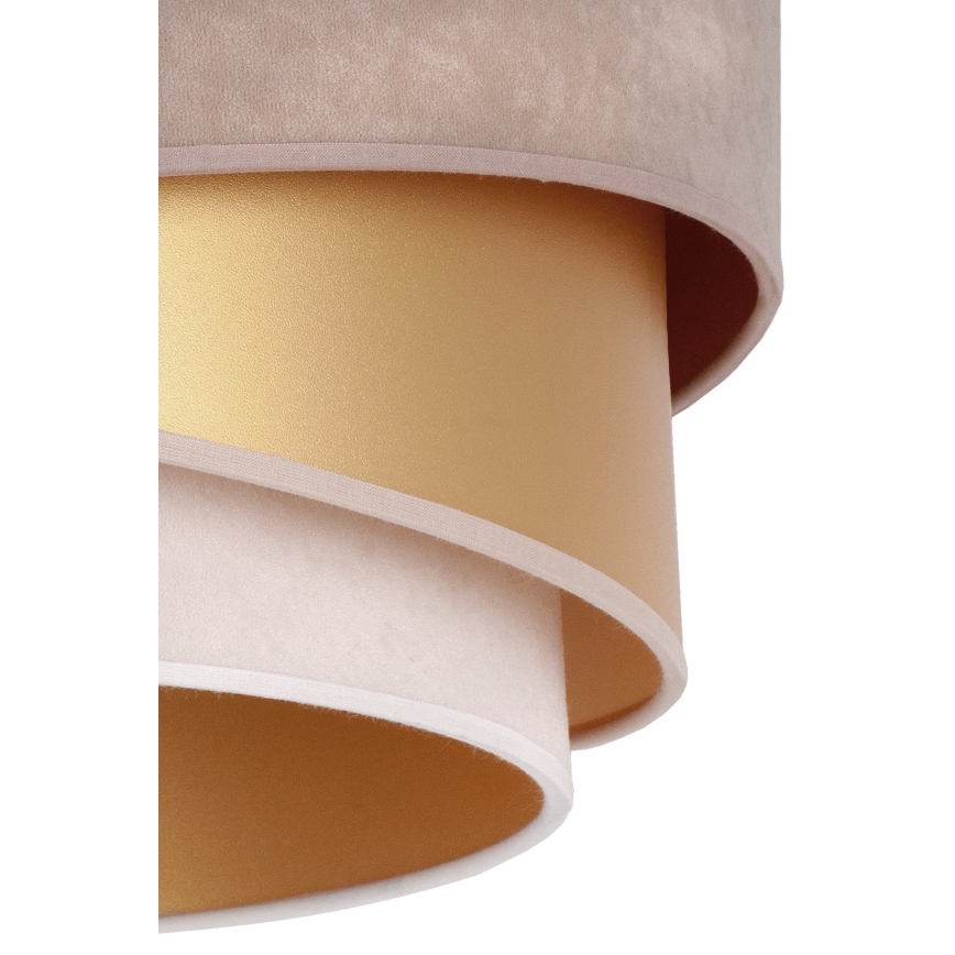Duolla - Lámpara colgante KOBO 1xE27/15W/230V diá. 45 cm beige/dorado/color crema