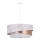 Duolla - Lámpara colgante KOBO 1xE27/15W/230V diá. 45 cm blanco/rosa dorado