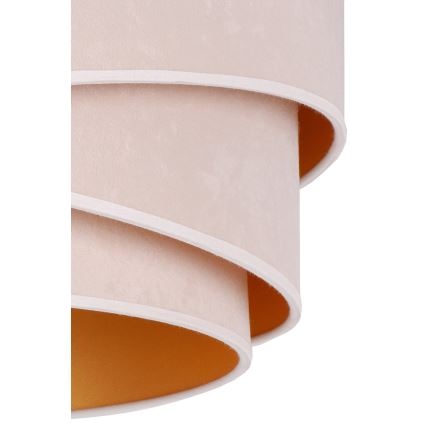 Duolla - Lámpara colgante KOBO 1xE27/15W/230V diá. 45 cm color crema/dorado