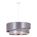 Duolla - Lámpara colgante KOBO 1xE27/15W/230V diá. 45 cm plata/dorado