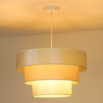 Duolla - Lámpara colgante LUNETA 1xE27/40W/230V diá. 45 cm color crema