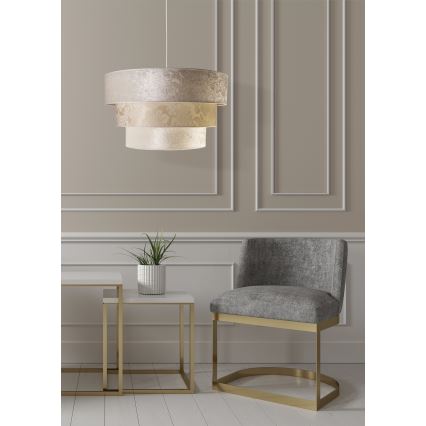 Duolla - Lámpara colgante LUNETA 1xE27/40W/230V diá. 45 cm color crema