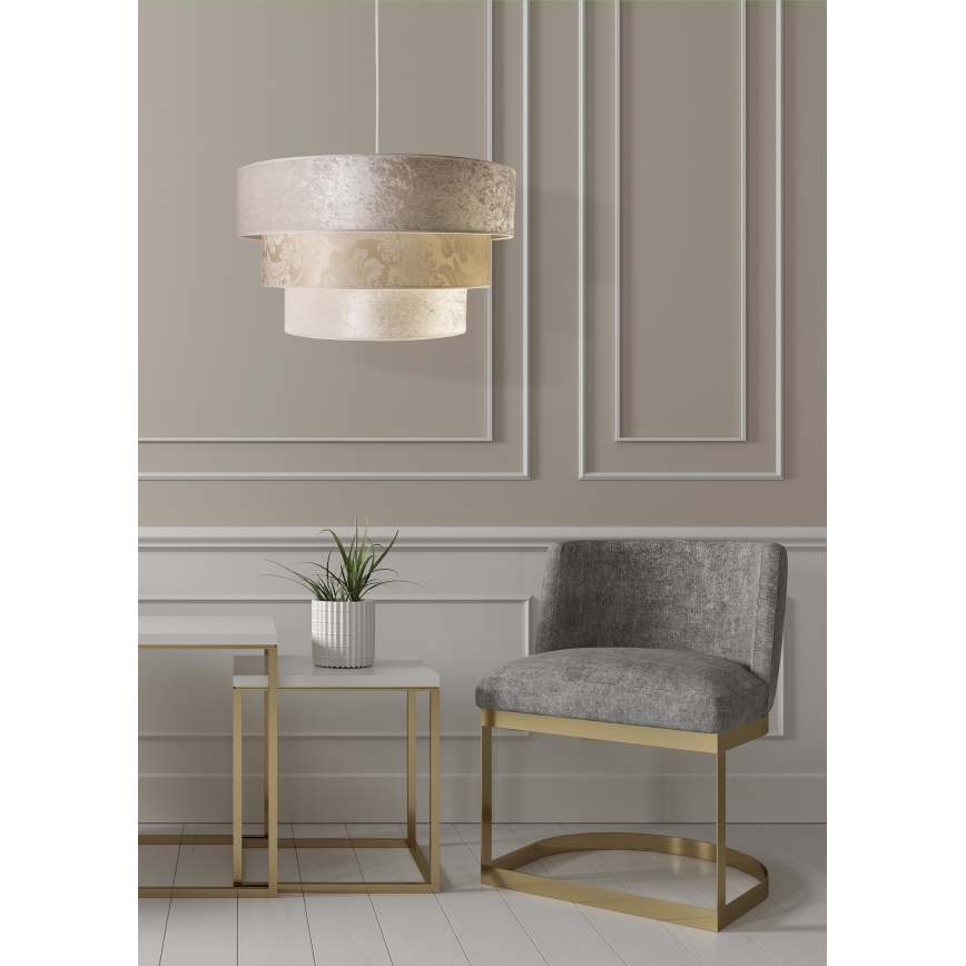 Duolla - Lámpara colgante LUNETA 1xE27/40W/230V diá. 45 cm color crema