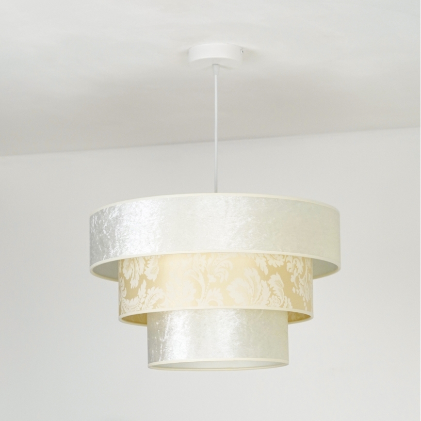Duolla - Lámpara colgante LUNETA 1xE27/40W/230V diá. 45 cm color crema