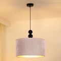 Duolla - Lámpara colgante LYON 1xE27/15W/230V diá. 40 cm beige