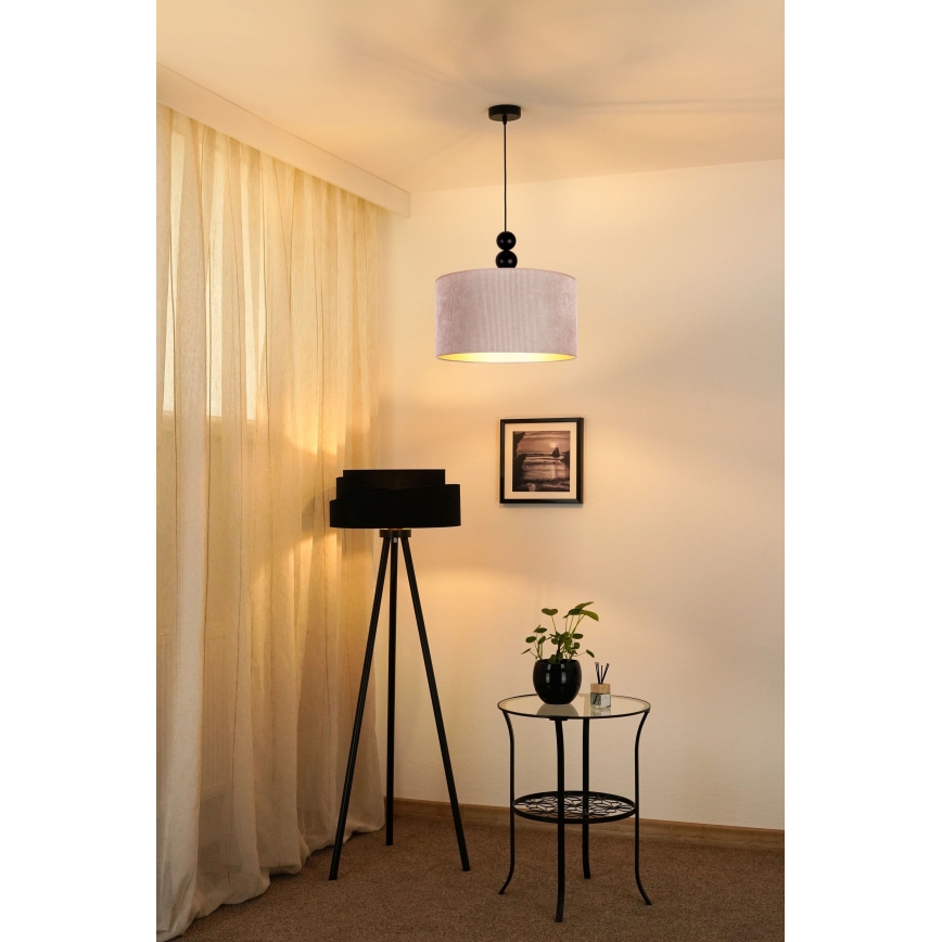 Duolla - Lámpara colgante LYON 1xE27/15W/230V diá. 40 cm beige