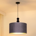 Duolla - Lámpara colgante LYON 1xE27/15W/230V diá. 40 cm gris