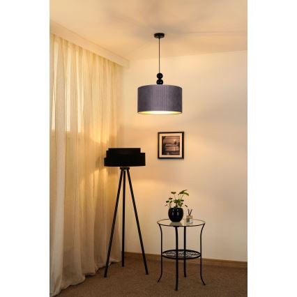 Duolla - Lámpara colgante LYON 1xE27/15W/230V diá. 40 cm gris