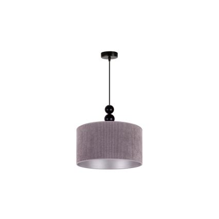 Duolla - Lámpara colgante LYON 1xE27/15W/230V diá. 40 cm gris
