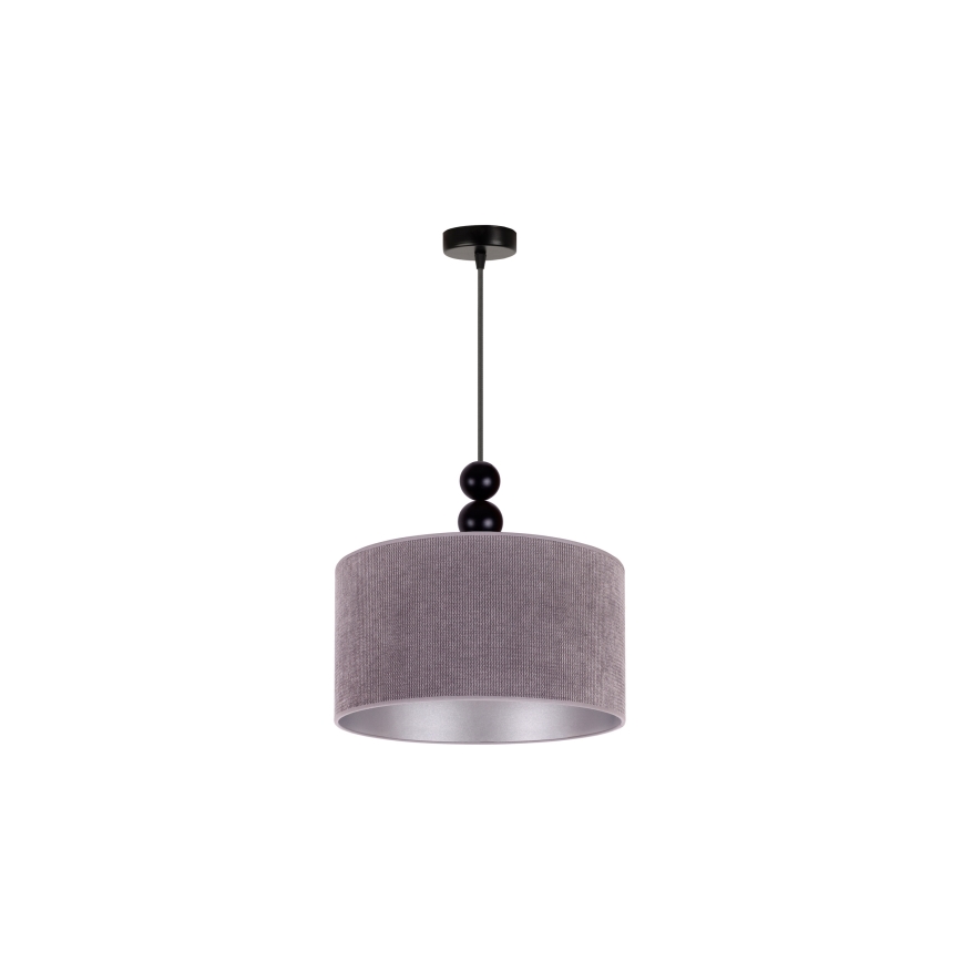 Duolla - Lámpara colgante LYON 1xE27/15W/230V diá. 40 cm gris