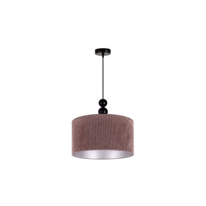 Duolla - Lámpara colgante LYON 1xE27/15W/230V diá. 40 cm marrón